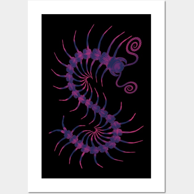 Purple Haze Centipede Wall Art by IgorAndMore